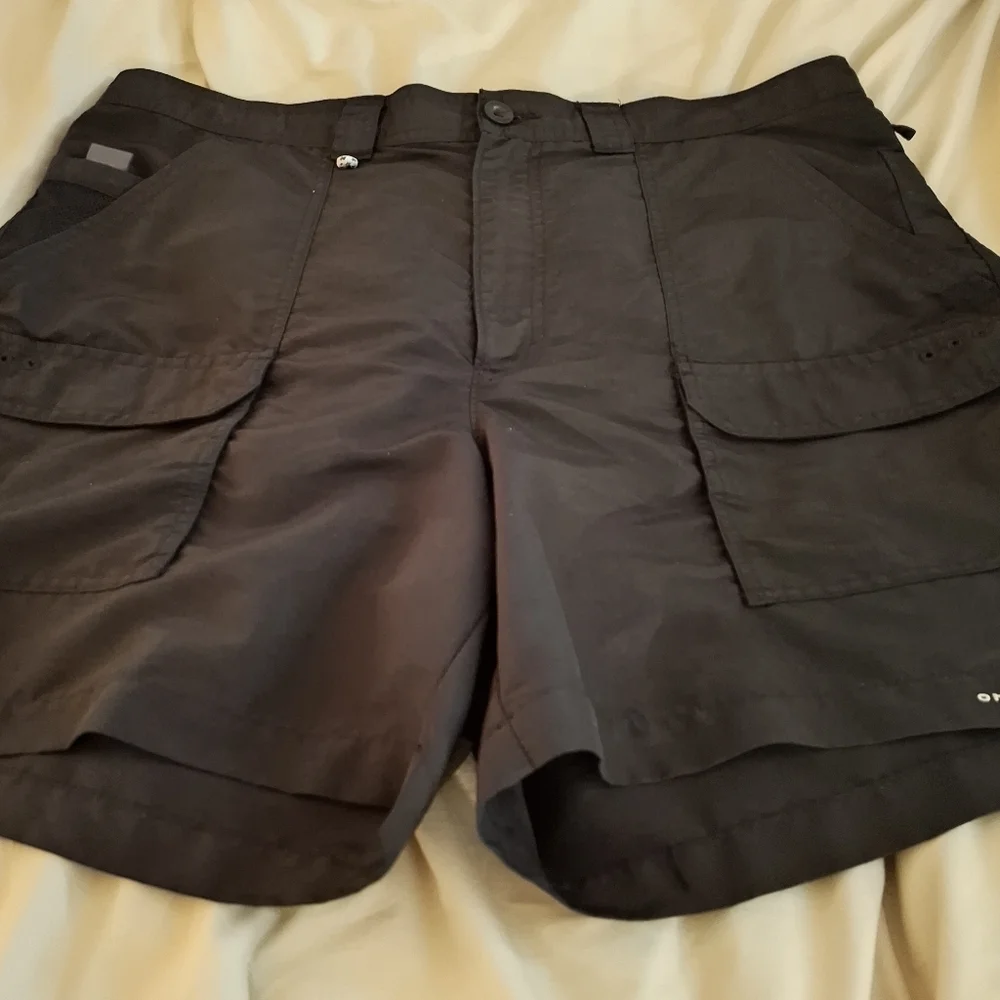 Columbia PFG Omni-Shade Men's Nylon Black Cargo Shorts